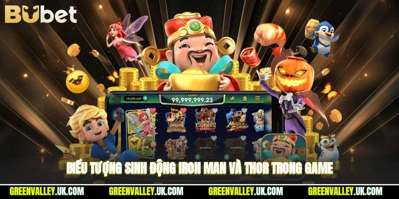 Biểu tượng sinh động Iron Man và Thor trong game